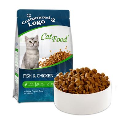 China Skin & Coat Health 1.5 kg  2kg 5kg 10kg 20 kg OEM freeze dried pet cheap cat food  packaging wholesale price for sale