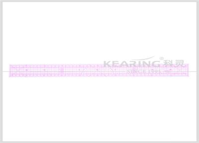 China 50 cm Professional Metric Plastic Fashion Design Pattern Making Ruler with Protractor # 8001 for sale