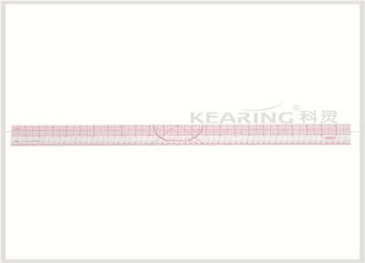 China Kearing Durable Plastic 24'' & 60cm Pattern Making Ruler with Protractor for Fashion Design # 8097 for sale