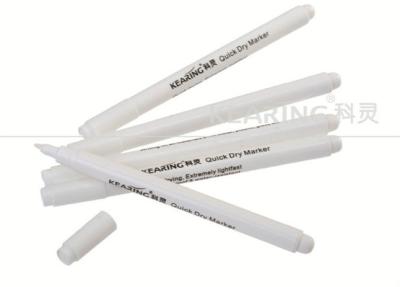 China White ink quick dry marker with 2.0mm fiber tip 14.7cm long QW20 for sale