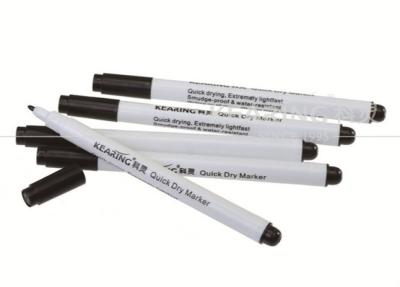 China Oil based ink 1.0mm fiber tip permanent non washable quick dry marker with black ink QB10 for sale