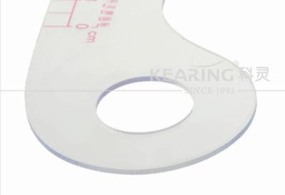 China 40 cm Metric Plastic Pattern Making Curve Ruler with Sandwich Line Scales for Sew 6040 for sale