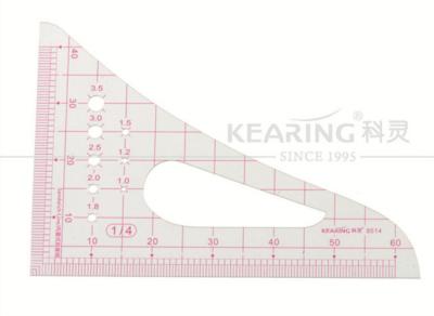 China Kearing  Plastic Triangle Scale Ruler for sewing market  8514 for sale