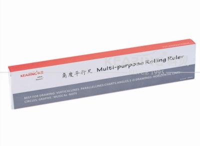 China Clear Rigid Plastic  Parallel Rolling Ruler 30 cm / 12''  for Art Design MPR30 for sale