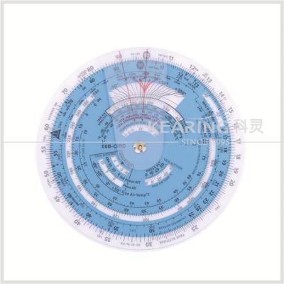 China Plastic Aviation Circular Flight Computer Navigation Calculator Wheel Chart for sale