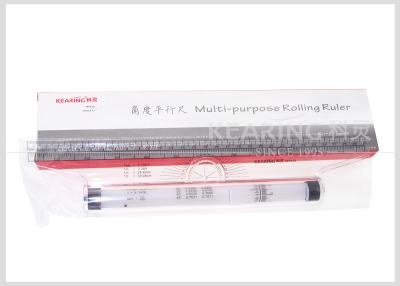 China Kearing Clear Rigid Plastic Engineer Scale Ruler 30 cm & 12'' Transparent white for sale