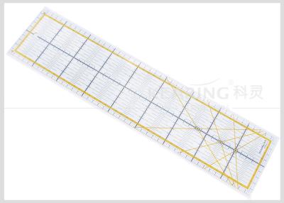 Cina La stoffa per trapunte trasparente acrilica di Kearing cuce il righello facile della taglierina per le rappezzature 45 * 10 cm in vendita