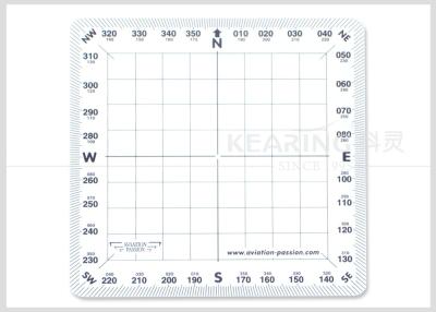 China Aviation Passion Plastic Square Standard Protractor For adult pilot 108 * 108 Mm for sale