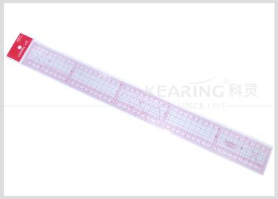 China Durable Plastic 50CM Pattern Grading Ruler With Protractor Grading Rule Sandwich Line for sale