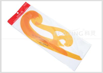 China Transparent Yellow French Curve Ruler 3 PCS / SET for Sewn Tailor Pattern Making for sale