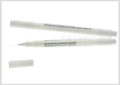 China Industry Special Marker Quick Dry Marking Wet Erase Pen White Color Permanent Marking On Metal for sale