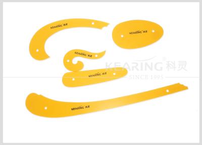 China Curved ruler pattern making Yellow plastic allowing to draw and connect curves together for sale