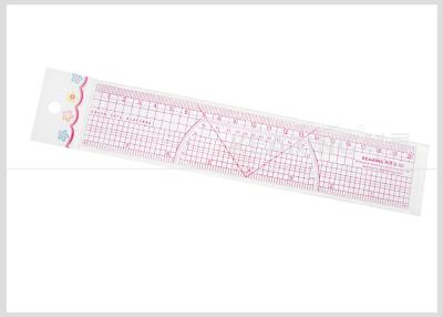 China Transparent Sandwich Line Printing 20cm / 8'' Pattern Grading Ruler Clothing Rulers for sale