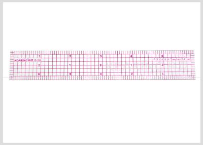 China 6 Inch Straight Plastic Garment Ruler ,  Pattern Making Fashion Design Rulers for sale