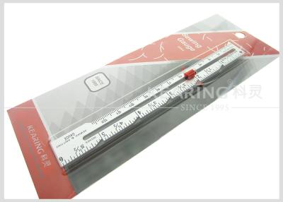 China 6inch / 12.7cm Aluminum Sewn Knitting Gauge With Screen Printing for sale