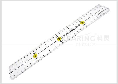 China Small Rigid Acrylic Clear Plastic Quilting Templates And Rulers 4'' * 0.5 for sale