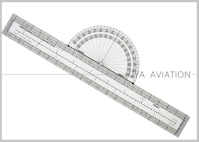 China Plastic Pilot Flight Ultimate Fixed Plotter with Nautical Statute Conversion for VFR Aeronautical Charts # CP-1 for sale