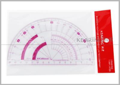 China 15cm Flexible Protractor  Fashion Design Ruler with Sandwich Line Printing  P101 for sale