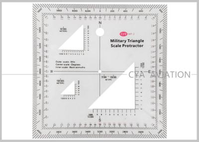 중국 militry MP-2를 위한 플라스틱 군 정연한 가늠자 분도기 12.7cmx12.7cm 샌드위치 선 인쇄 판매용