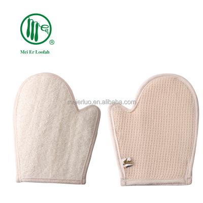 China EXFOLIATE 2022 Loofah Glove Loofah Sponge Shower Spa Body Exfoliating Cleansing Scrubbers Bathing Massage Brush Pad for sale