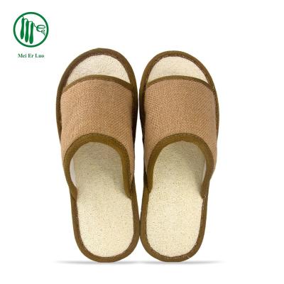 China hotel supply item environmental protection 0 pollution gifts loofah home corporate slippers 41.5EUR for sale