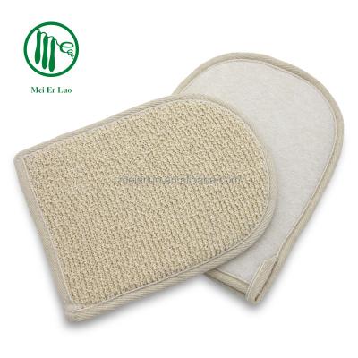 China EXFOLIATING Private Label Exfoliating Hemp Body Bath Scrub Shower Mitt for sale