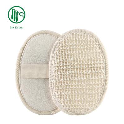 China EXFOLIATE Factory Bulk Durable Natural Canvas Sponge Body Shower Scrubber for sale