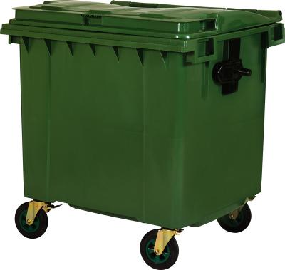 China Hot Selling 1100L Sustainable Plastic Trashbin Recycling Outdoor Garbage Bin Waste Bin Boxes for sale