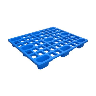 China Single Faced Dark Olive Stackable Export Light Duty HDPE Plastic Pallet 1000 Pieces for sale