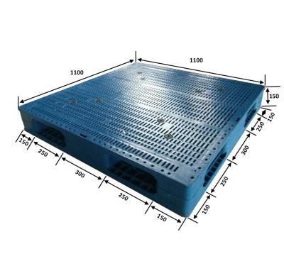 China Durable Anti Slip Single Faced Plastic Pallet for sale