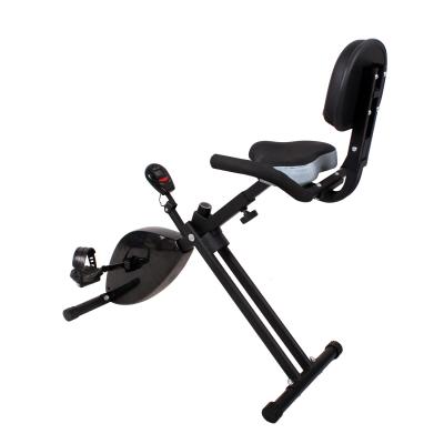 China Home Indoor Lazy Dynamics Machine Fitness Room Use Exercise Bike Horizontal Magnetic Foldable People Foldable Backrest for sale