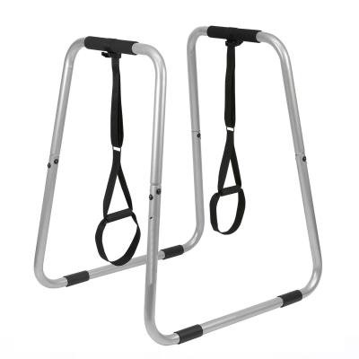 China Home Use Height Adjustable Gym Equalizer Bars For Sale Pull Up Station Lift Up Bars Customized Logo for sale