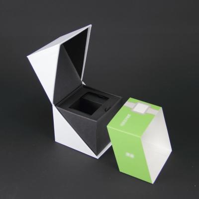 China Lid and bottom printing paper cheap single watch box for sale