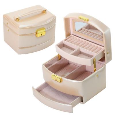 China Trendy PU leather cosmetic box makeup kit for girls for sale