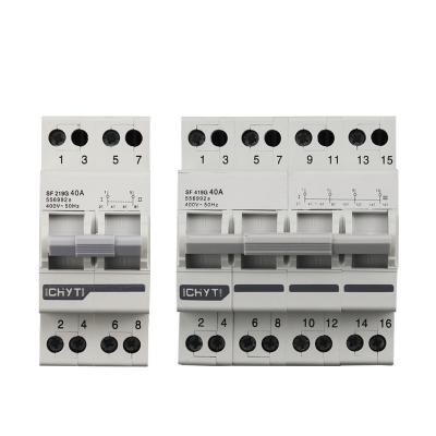 China SF219G 63 Amp Industrial Electronic Manual Transfer Switch Din Rail Inverter for sale