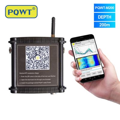 China PQWT M200 Waterdetectie-machine Mobiele telefoon Ondergrondse waterdetector Waterzoekapparatuur Te koop