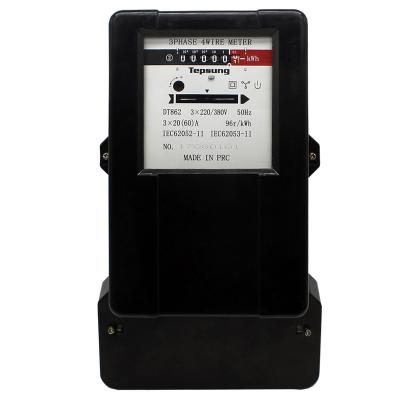 China Shopping Mall Construction Three Phase Four Wire Electric KWH Meter With Bakelite Material for sale