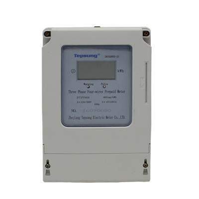 China 3 Phase 4 Wire Prepaid Types High Accuracy Electricity Energy Meters for sale