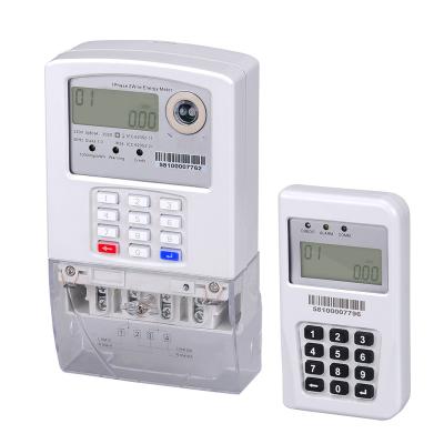 China Shopping Mall Building Hotel ZTE-110-S BS Split Type STS Single Phase Smart Keypad Prepaid Digital Electricity Energy Meter Two Wire for sale