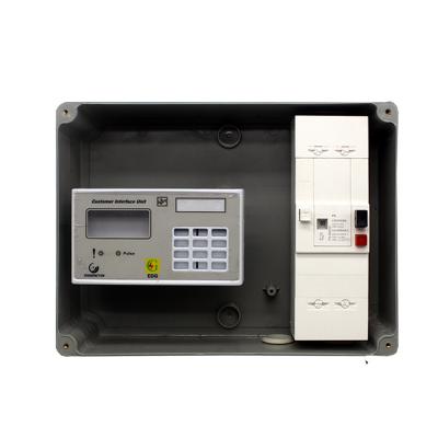 China Long-using-life metrial africa pc prepaid meter box for CUI and breaker for sale