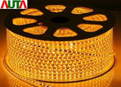 China Green 110V Super Bright LED Christmas Rope Lights Warm White 7.5MM Thickness for sale