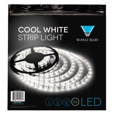 China Triangle Bulbs 3528 SMD Cool White Flexible LED Strip Light Waterproof for sale