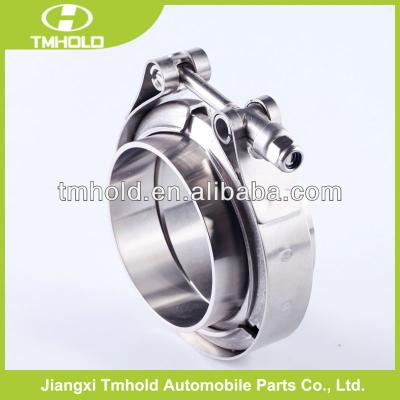 China Pipe Flange T-bolt Type V Bolt Lock Quick Pipe Clamp With Two Flanges for sale