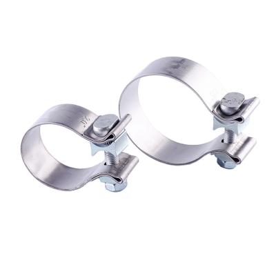 China Heavy Duty 2.0 Inch High Pressure Exhaust Pipe Clamps For Fixing Auto Body for sale