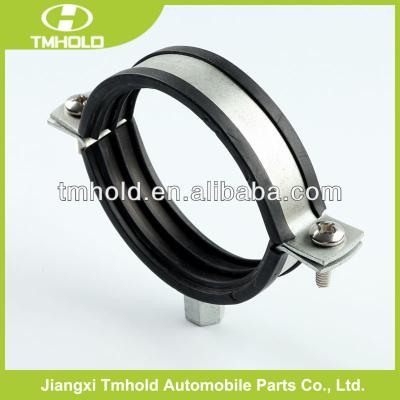 China Pipe Clamp Pipe Clamp with Two Holes and Rubber and Rubber Flange, Repair Clamps for Square Pipe for sale