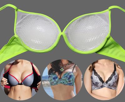 China Waterproof Women Transparent Silicone Bra Inserts Invisible Backless Breathable Push Up Bra Pads for sale