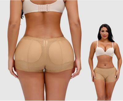 China Breathable Tummy Control Push Up Butt Women's Low Rise Padded Lady Short Mesh Leggings Enhancer Shapewear for sale