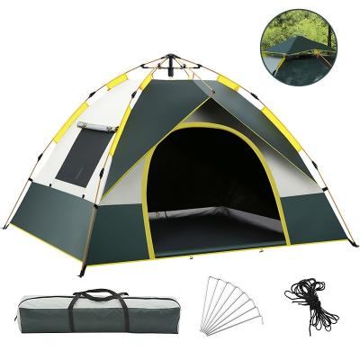 China Easy Set Up Inflatable Sun Protection Double Layer Beach Camping Tent Portable Travel Windproof Outdoor Family for sale