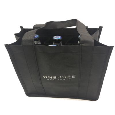 China Eco - Friendly Promotional Cheap Nonwoven 6 Bottle Wine Bag for sale