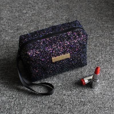 China Lady Rainbow Makeup Bag Eco-friendly Fashion Women Cosmetic Pouch Glitter Cosmetic Bag Outdoor for sale